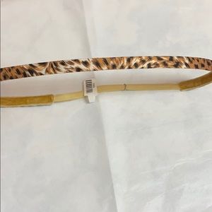 Pink Pewter cheetah Headband